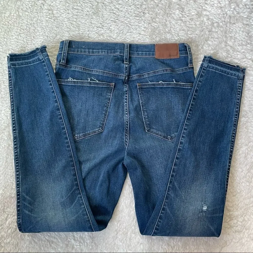 MADEWELL 10" High-Rise Skinny Jeans Wash: Button-Front TENCEL™ Denim Edition - Picture 9 of 10